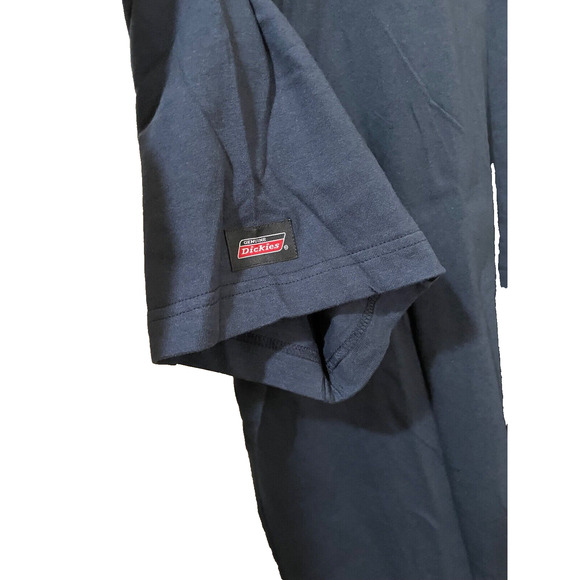100% Cotton Cool & Dry DICKIES Mens Size XL Dark Blue Longer Length NWT - Picture 2 of 7